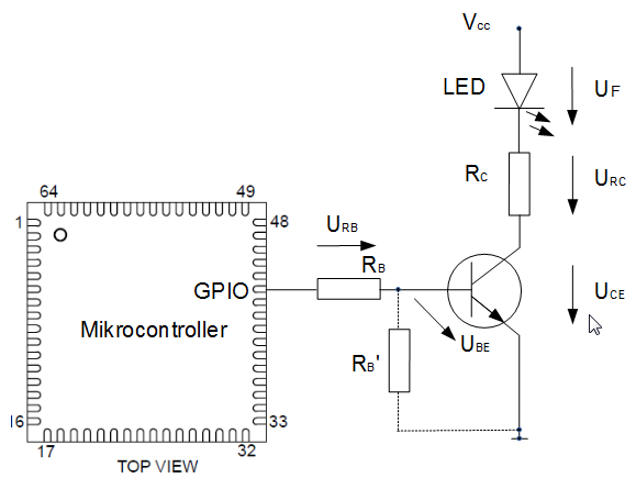 NPN-Transistor als Schalter